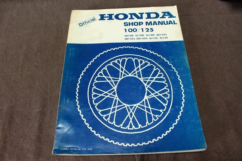 Honda CB100 SL CL CB125 CD SL TL 1976 1984  shop manual, Ophalen of Verzenden, Honda