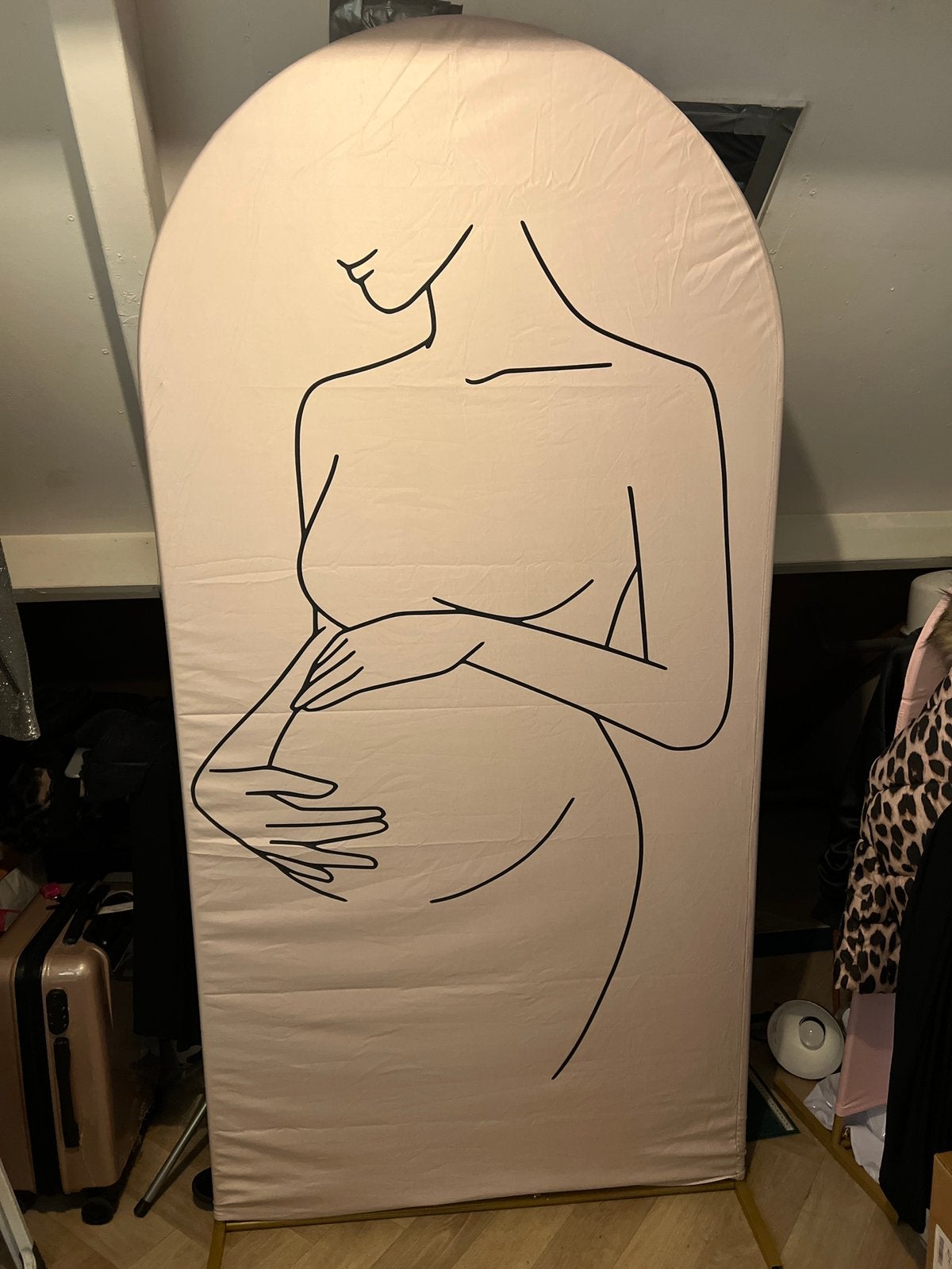 Backdrop doek feest babyshower kraamfeest, Ophalen of Verzenden, Nieuw, Versiering