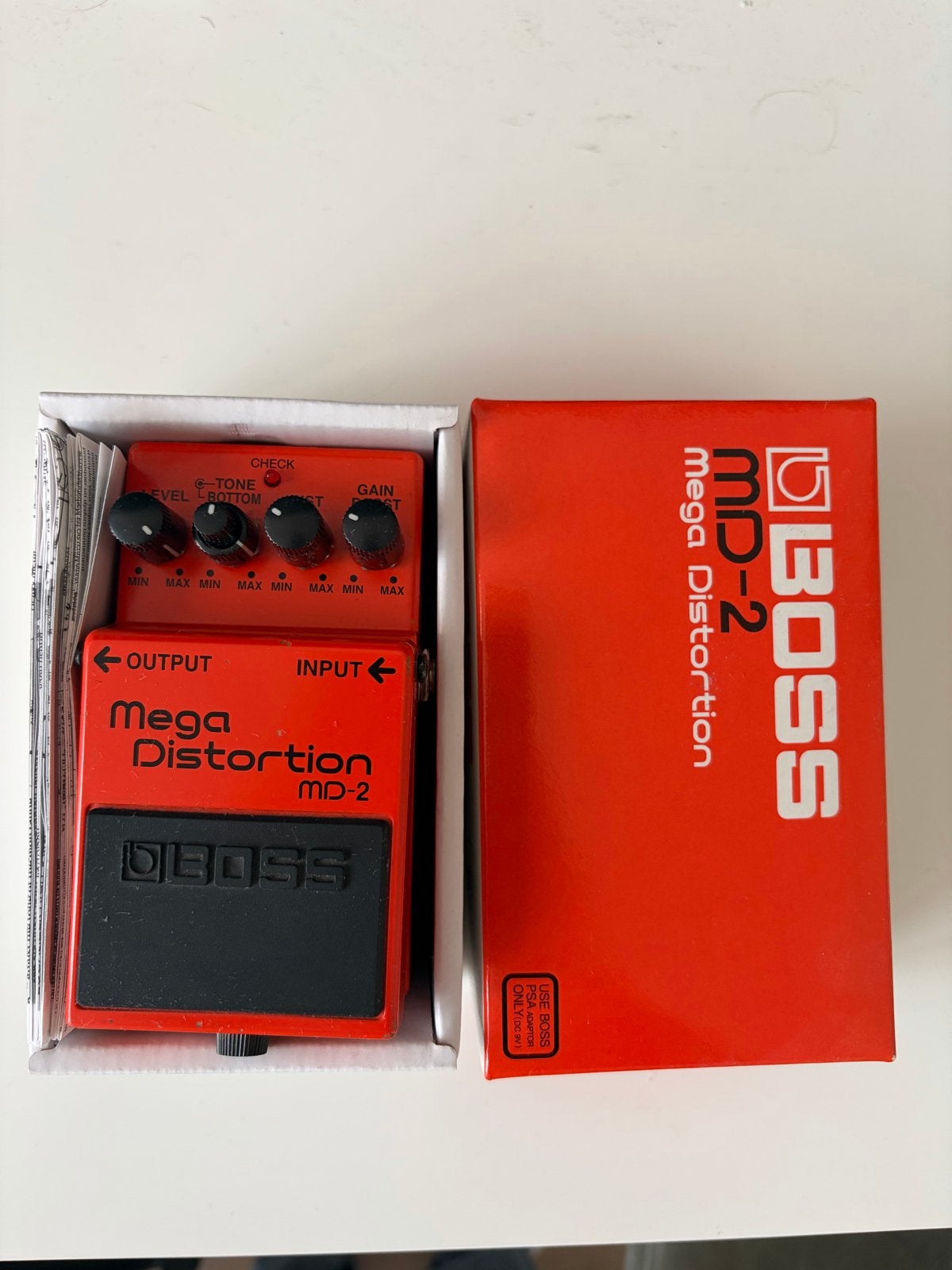 BOSS MD-2 Mega Distortion gitaarpedaal, Ophalen of Verzenden, Zo goed als nieuw, Distortion, Overdrive of Fuzz