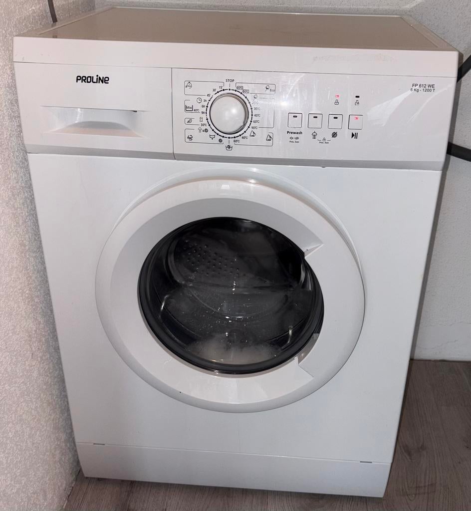 Proline wasmachine 6kg, Witgoed en Apparatuur, Wasmachines, Ophalen of Verzenden, 1200 tot 1600 toeren, 85 tot 90 cm