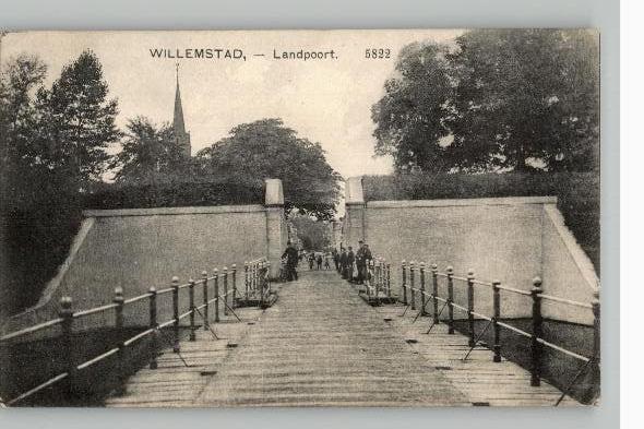 Willemstad Landpoort militairen st 1912 uitg Nauta, Verzenden, Voor 1920, Gelopen, Noord-Brabant