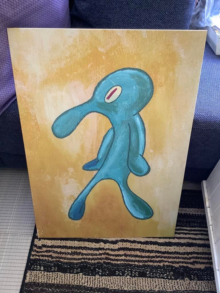 Displate metalen poster Display yourself Spongebob Octo, Ophalen of Verzenden