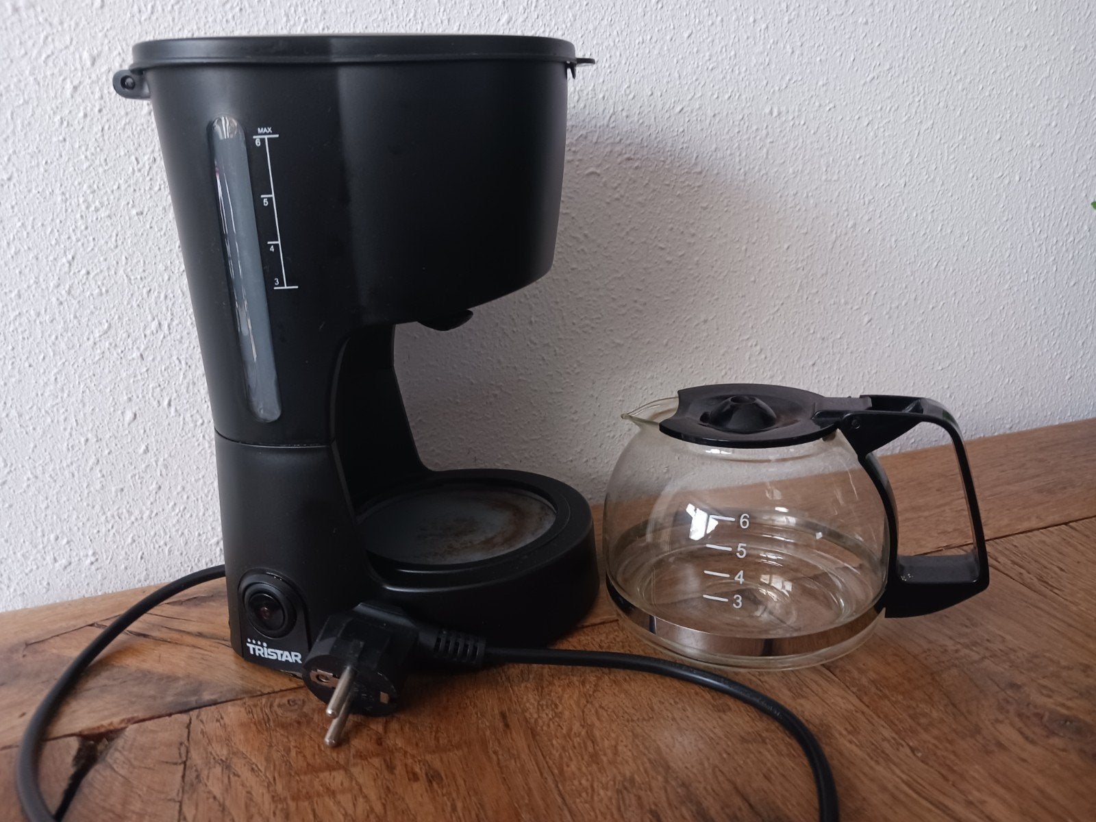 broodrooster BLOKKER  koffiezetapparaat Tristar  6 kopjes, Overige typen, Ophalen of Verzenden, Zo goed als nieuw, Zwart