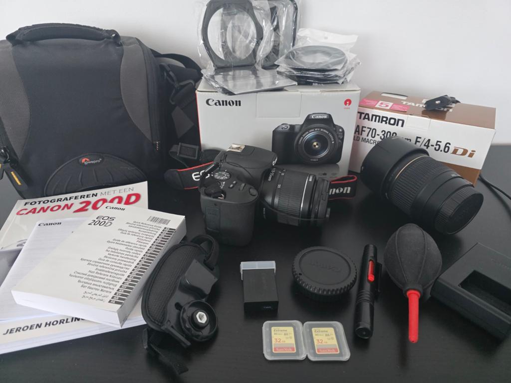 Canon EOS 200D (shutter count slechts 1008), Audio, Tv en Foto, Fotocamera's Digitaal, Spiegelreflex, Canon, Nieuw, Ophalen of Verzenden
