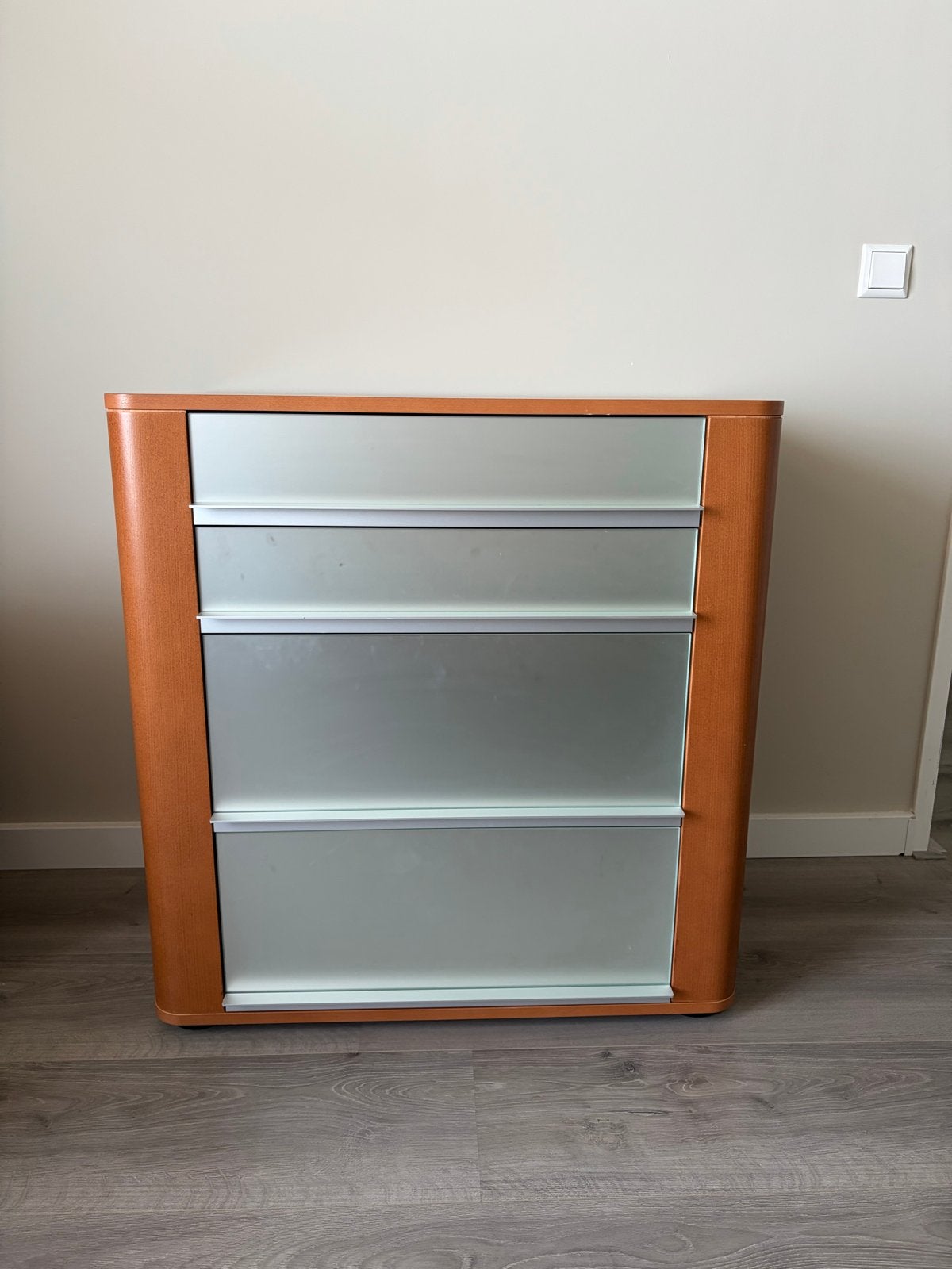 Auping Auronde Commode met 4 Lades, Ophalen, Gebruikt, 50 tot 100 cm, 3 of 4 laden