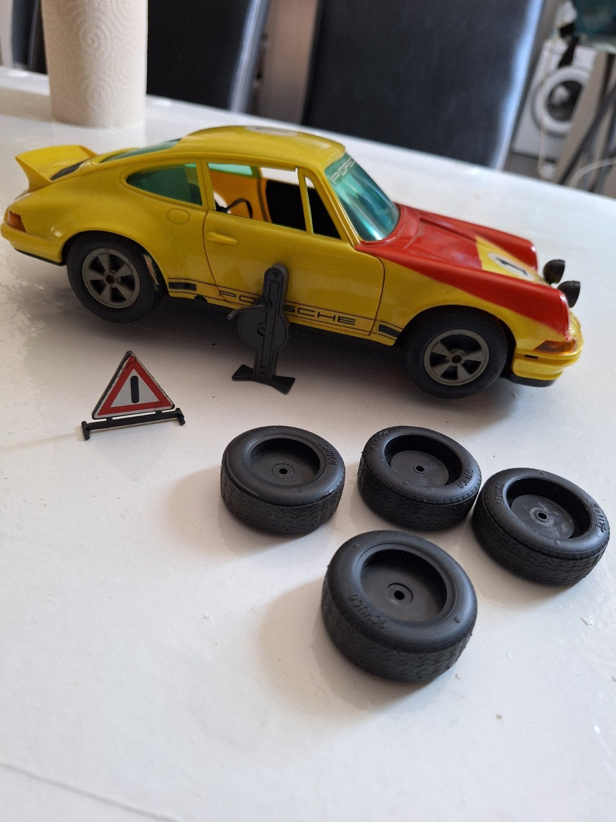 Retro Schuco Porsche 911R RC met accessoires - Nr. 356218, Ophalen of Verzenden, Gebruikt, Auto