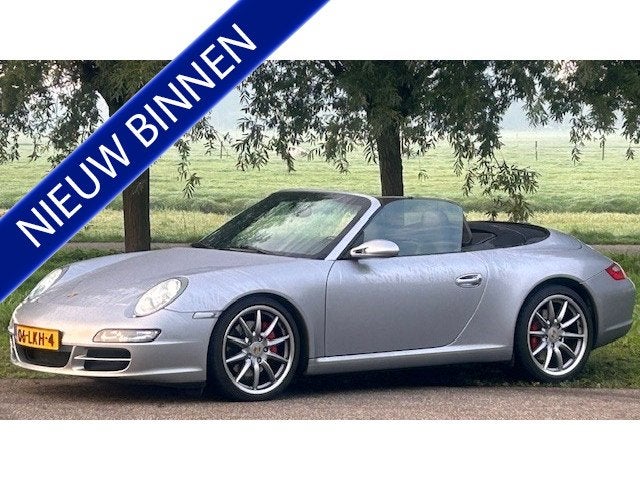 Porsche 911 Cabrio 3.8 Carrera AUTOMAAT, CLIMATE CONTROL, LE, Auto's, Automaat, Gebruikt, Zwart, Cabriolet