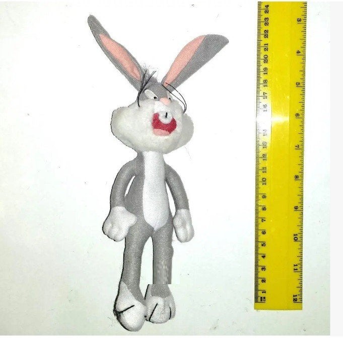 Bugs Bunny mini pluche retro vintage Knuffel pop McDonald's, Ophalen of Verzenden, Zo goed als nieuw, Beeldje of Figuurtje