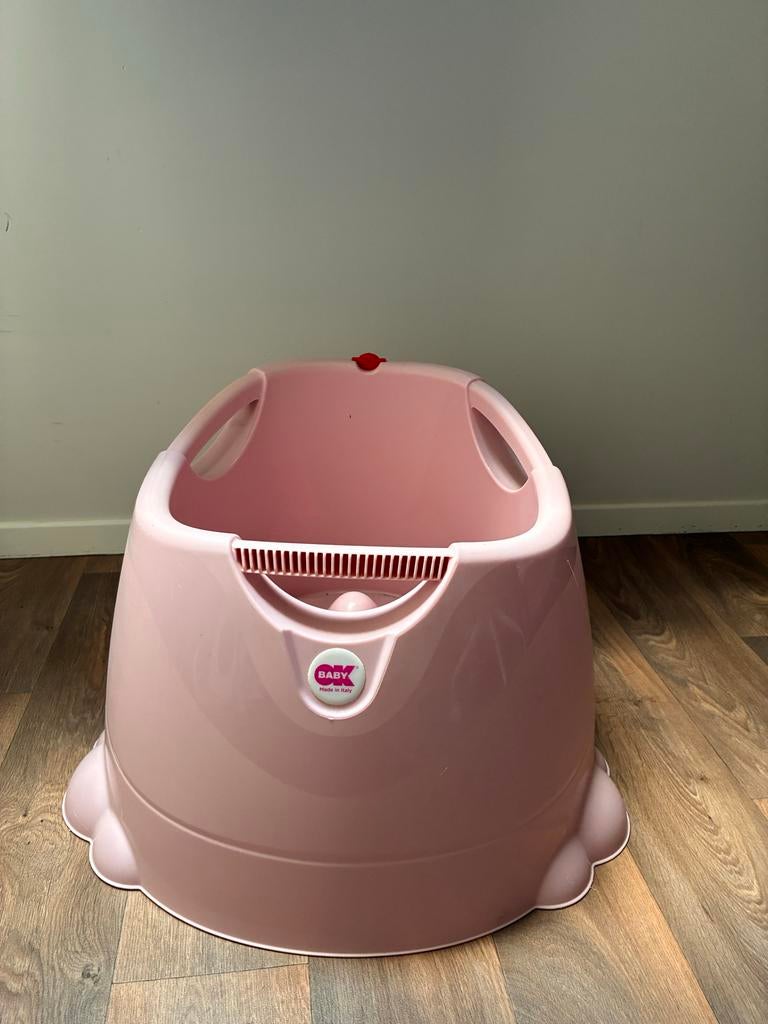 OKbaby Opla Douchezitje / Kinderbadje - Roze, Kinderen en Baby's, Badjes en Verzorging, Ophalen, Gebruikt, Badje, Overige merken