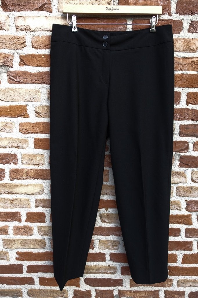elegante zwarte deels wollen broek van Steilmann mt 44, Kleding | Dames, Zwart, Maat 42/44 (L), Ophalen of Verzenden, Lang