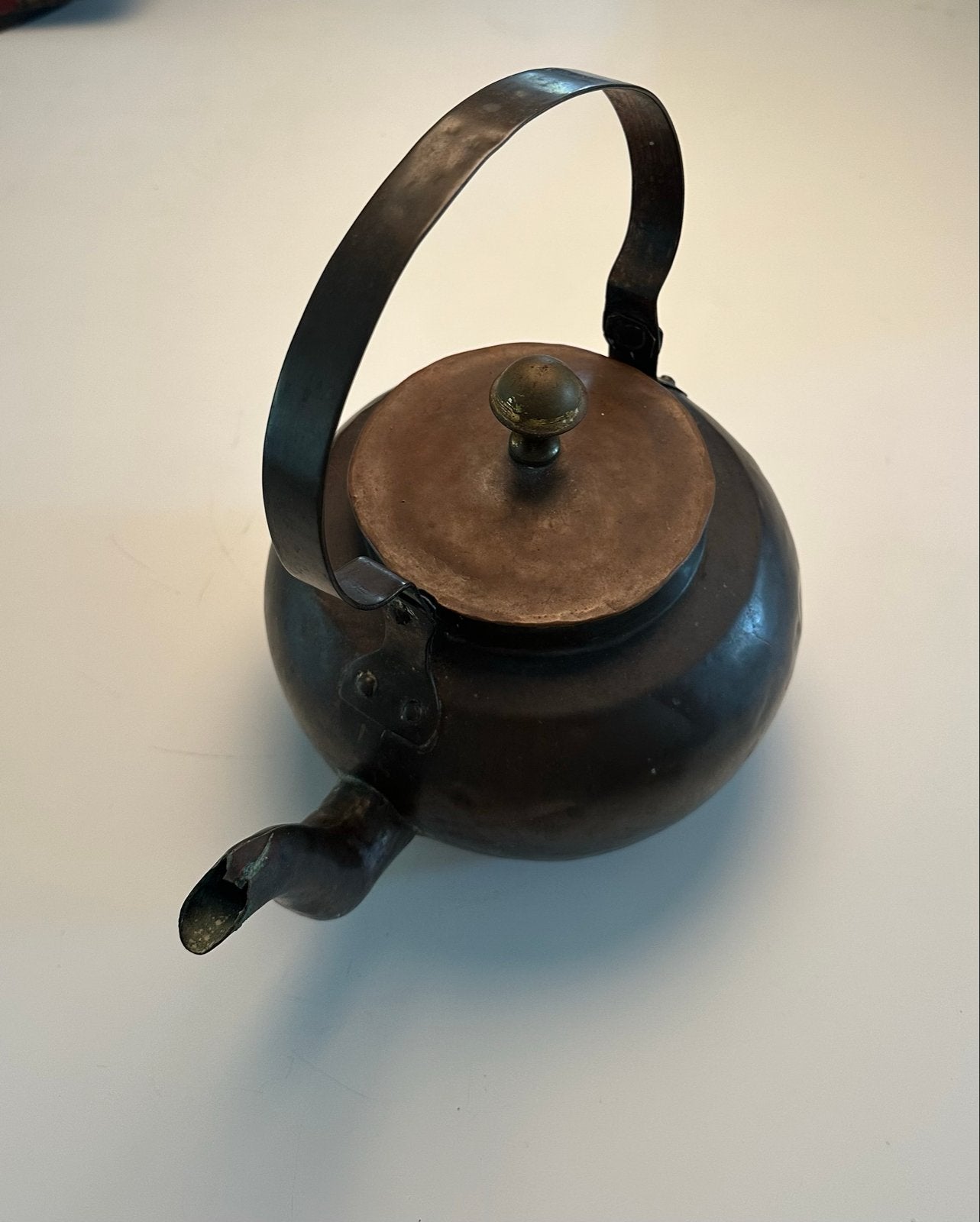 Koperen Theepot, Antiek en Kunst, Ophalen, Koper