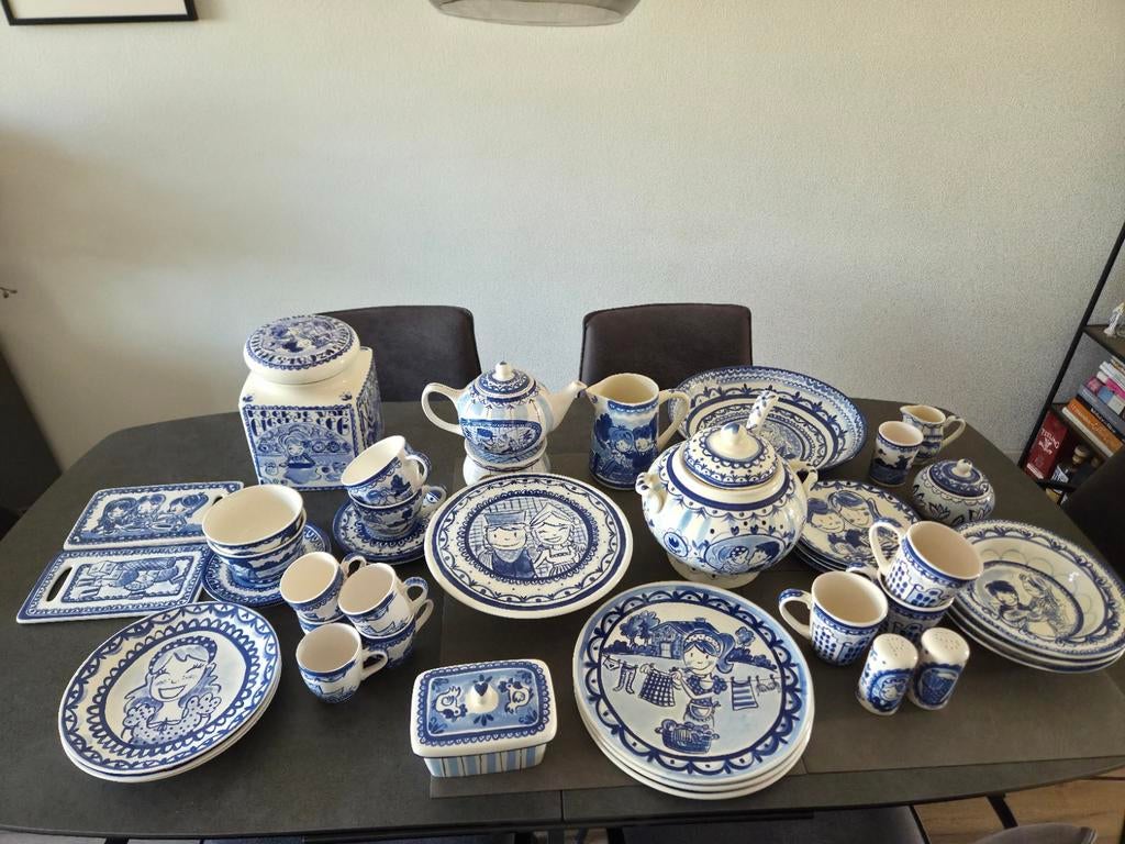 Blond amsterdam set delfts blauw blond, Huis en Inrichting, Keuken | Servies, Ophalen, Aardewerk, Blond Amsterdam, Bord(en)