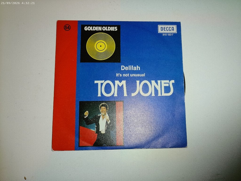 Tom Jones - Delilah / It's not unusual ( Oldies ), Gebruikt, 7 inch, Ophalen of Verzenden, Pop