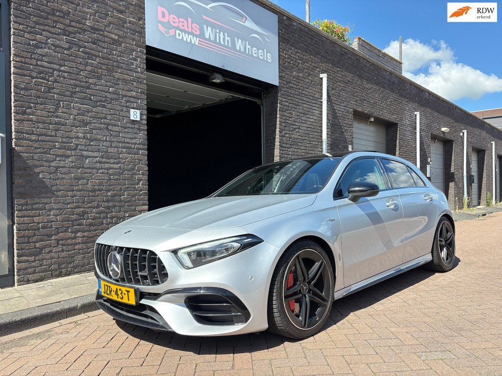 Mercedes-Benz A-klasse AMG 45 S 4MATIC+ |Schaalstoelen|Pano|, Automaat, Gebruikt, 4 cilinders, Vierwielaandrijving