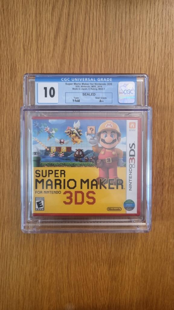 Super Mario Maker CGC 10 A++ Sealed 3DS Y Fold, Spelcomputers en Games, Games | Nintendo 2DS en 3DS, Online, 1 speler, Nieuw, Ophalen of Verzenden
