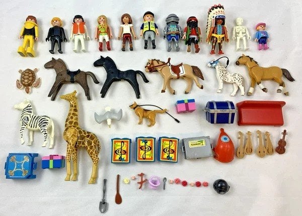 Playmobil partij figuren paarden wilde dieren set Klicky, Coolsingel 104, 3011 AG Rotterdam, Netherlands, Verzenden, Zo goed als nieuw