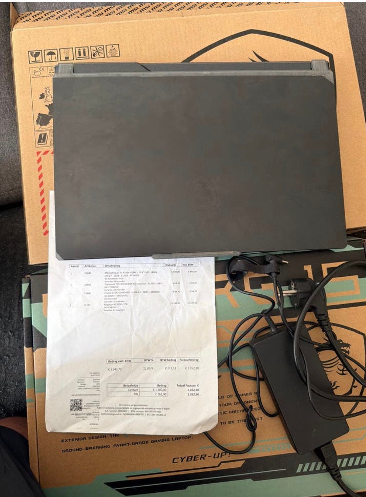 MSI Cyborg 15 A1VEK-019NL ULTRA 7 - 32GB RAM, 2TB SSD, Computers en Software, Windows Laptops, Zo goed als nieuw, 15 inch, SSD