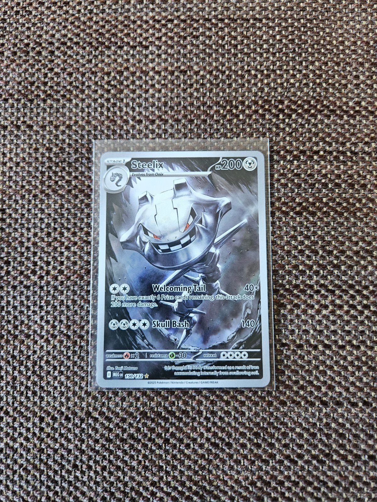 Pokémon - Steelix 150/132 (MEG), Ophalen of Verzenden, Zo goed als nieuw, Losse kaart