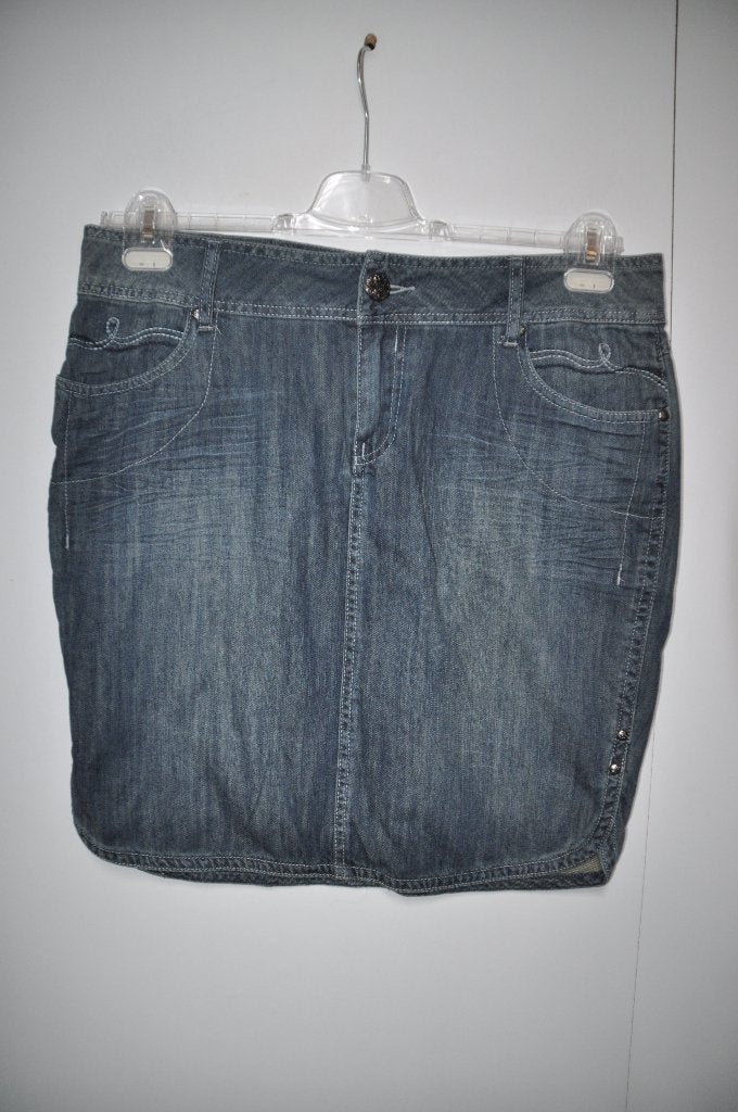 K24K Spijkerrok maat 42 Fitt Jeans Miss Etam, Kleding | Dames, Grote Maten, Ophalen of Verzenden, Zo goed als nieuw, Blauw, Rok