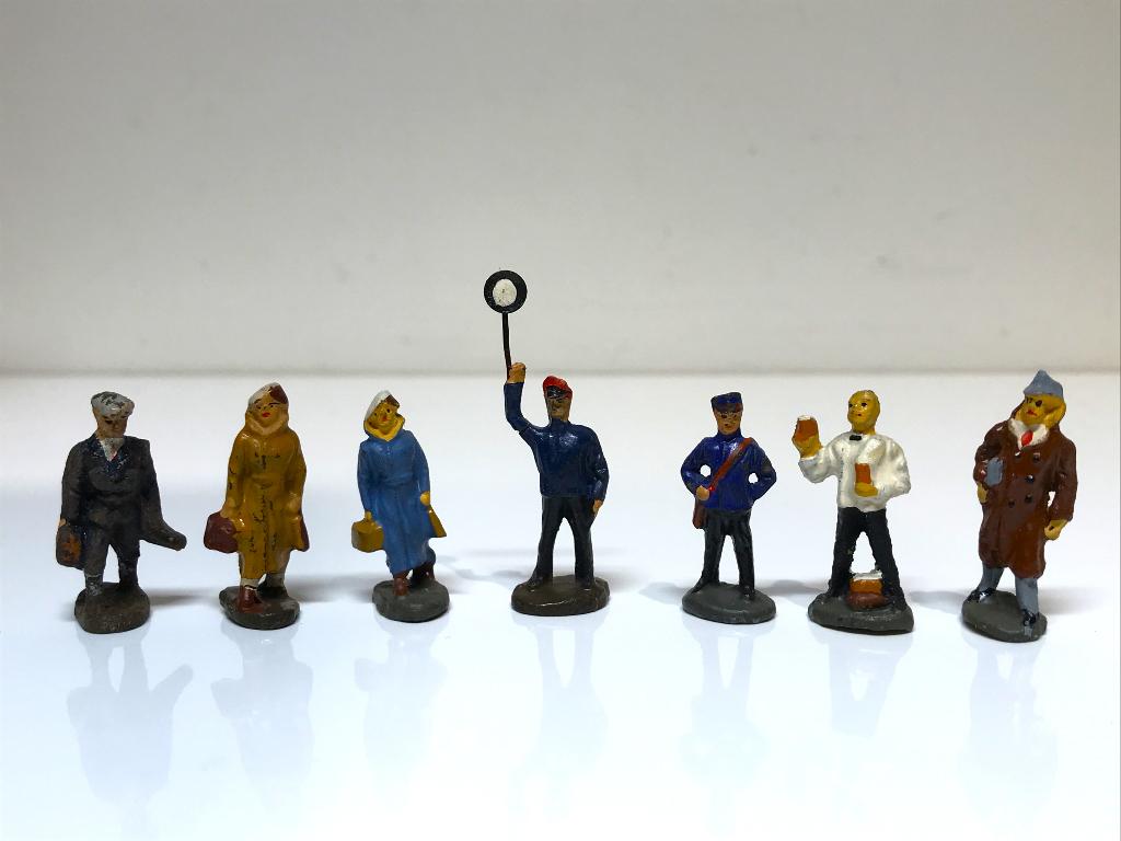 Märklin 800  H0/00/0 405 GN.2 Elastolin Figuren 1939-1940, Wisselstroom, Gebruikt, Overige typen, Ophalen of Verzenden