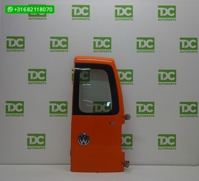Volkswagen Caddy (03-15) Achterdeur rechts met ruit oranje, Gebruikt, Achter, Ophalen of Verzenden, Volkswagen