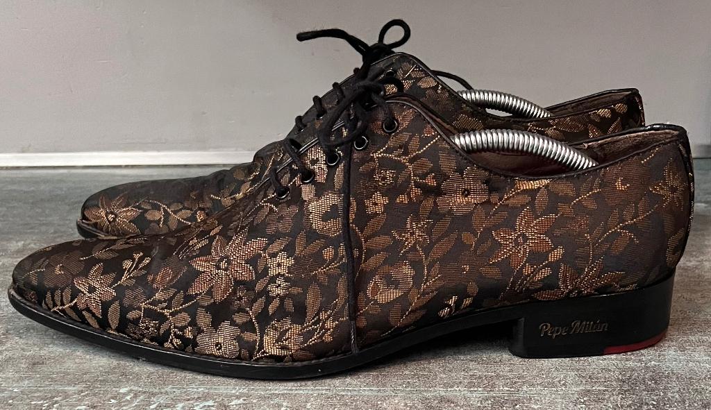Pépé Milan. Aparte leren schoenen. Mt 44., Overige kleuren, Ophalen of Verzenden, Zo goed als nieuw, Pépé Milan