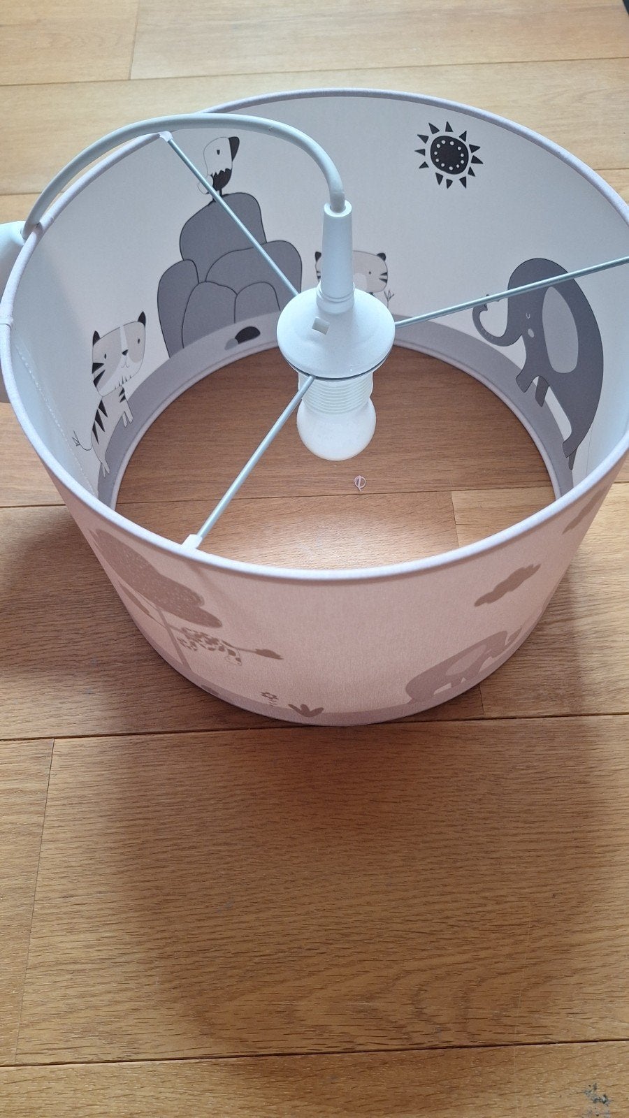 Little Dutch hanglamp dieren, Ophalen, Wit, Rond, Zo goed als nieuw