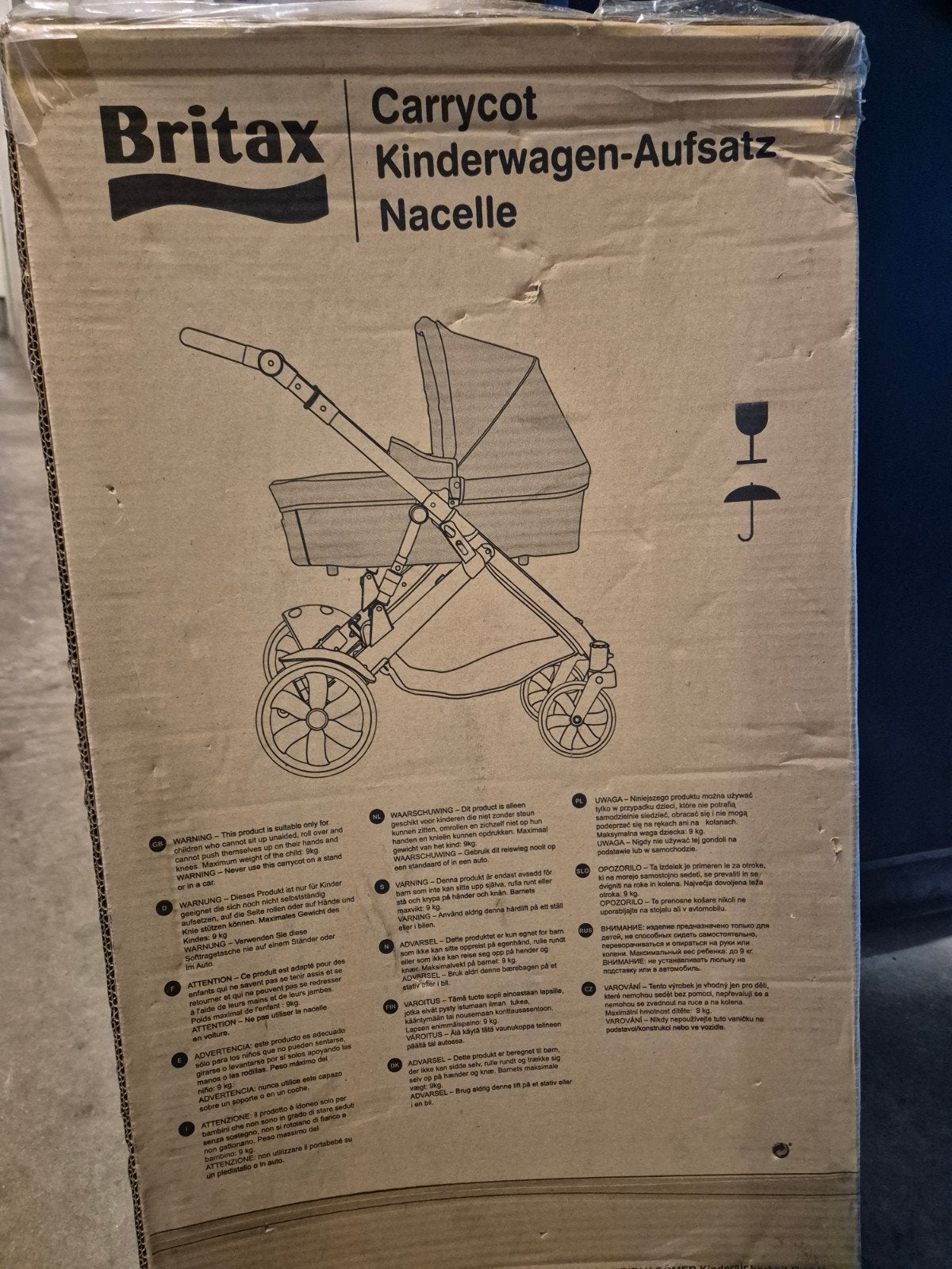 Britax Carrycot Kinderwagen-Aufsatz - Chili Pepper, Ophalen of Verzenden