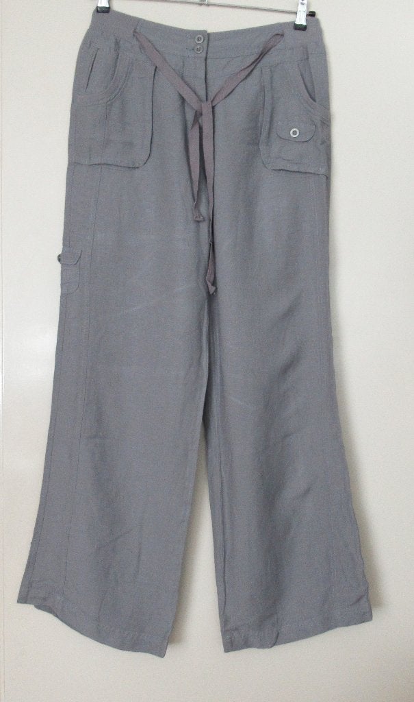Nieuwe zomer linnen dames broek, maat 40., Maat 38/40 (M), Nieuw, Ophalen of Verzenden, Grijs