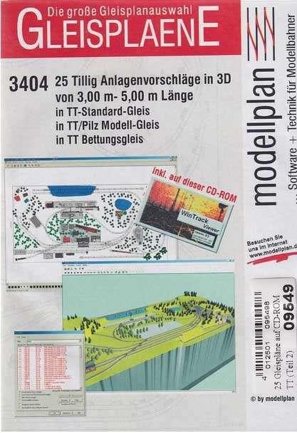 TT - CD-ROM met 25 spoorplannen voor modelbanen, Overige merken, Gelijkstroom, Verzenden, Overige typen