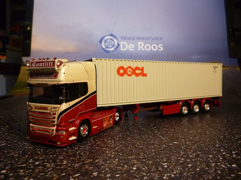 Tekno Scania R 620 Contlift / Kontus met certificaat, Ophalen of Verzenden, Nieuw, Bus of Vrachtwagen, Tekno