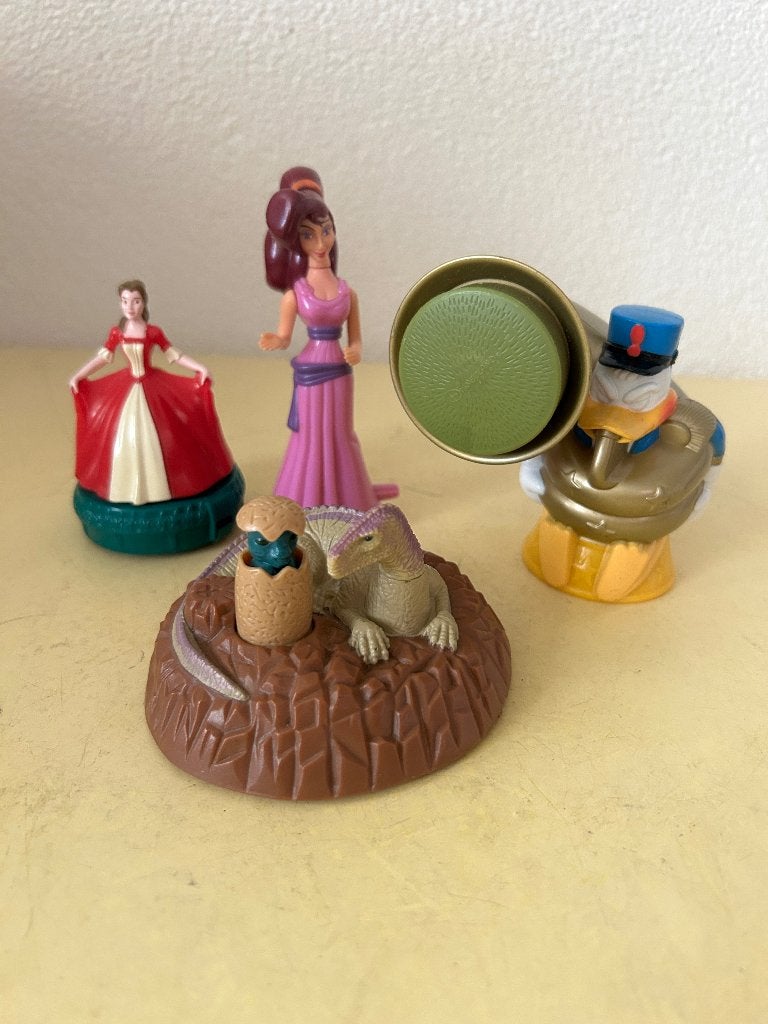 Set van 4 vintage McDonald's Happy Meal figuurtjes, Ophalen of Verzenden, Overige figuren, Gebruikt, Beeldje of Figuurtje