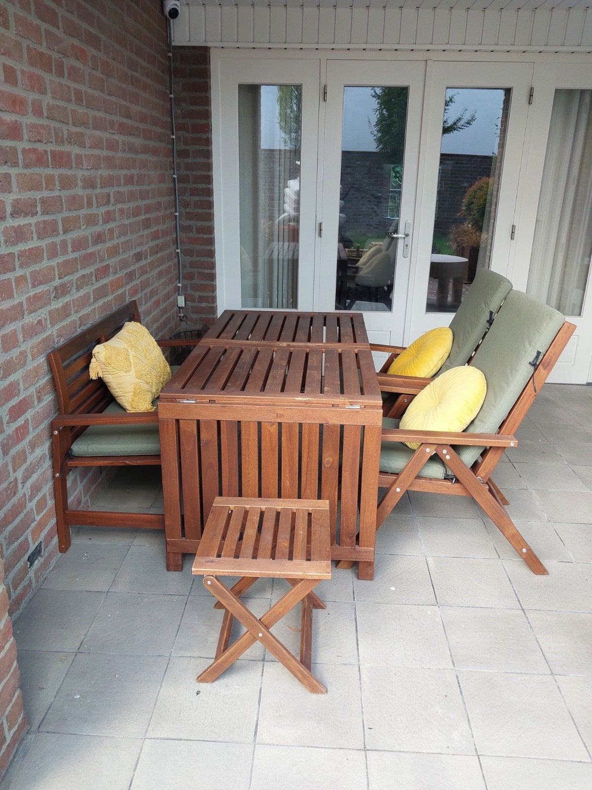 Ikea ÄPPLARÖ Tuinset - Zo goed als nieuw, Ophalen, 4 zitplaatsen, Zo goed als nieuw, Tuinset