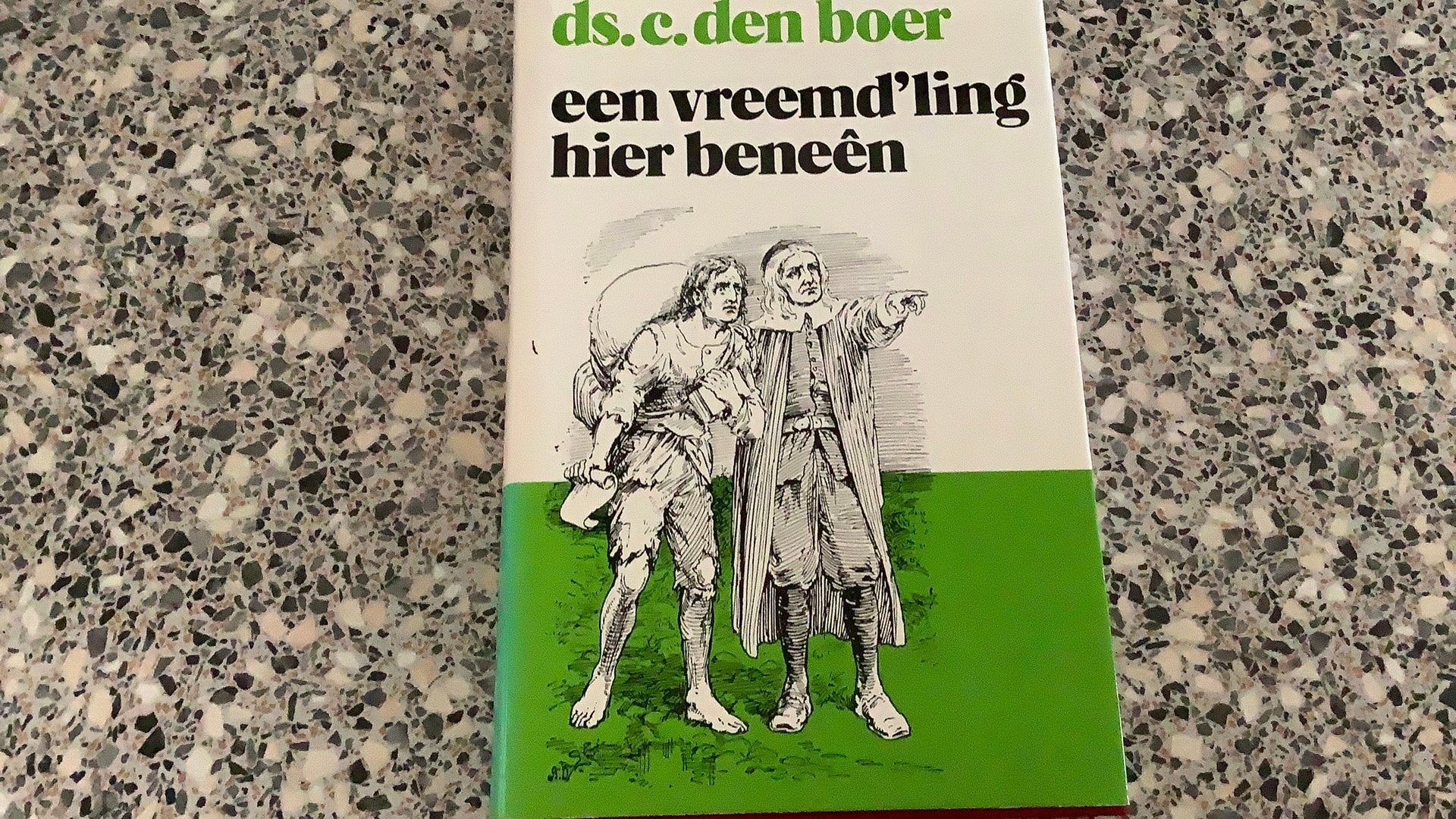 Z.g.a.n.boek Een vreemdeling hier beneen van Ds C. Den Boer, Ophalen, Zo goed als nieuw