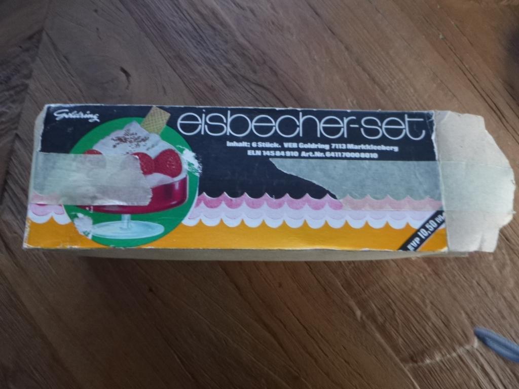 6 retro ijscoupes uit Duitsland van kunststof, Verzamelen, Ophalen of Verzenden, Overige typen