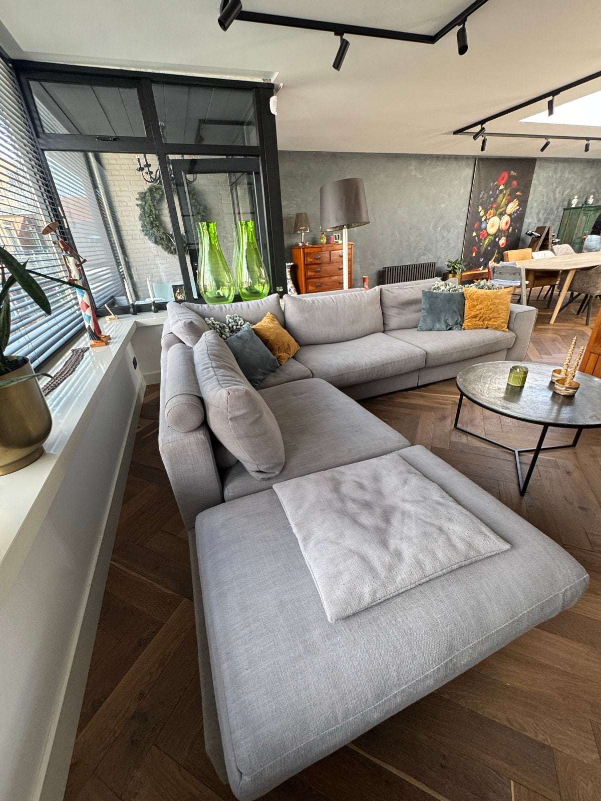 Design on Stock Hoekbank - gebruikt, Huis en Inrichting, Banken | Bankstellen, Ophalen, Gebruikt, 100 tot 125 cm, Hoekbank