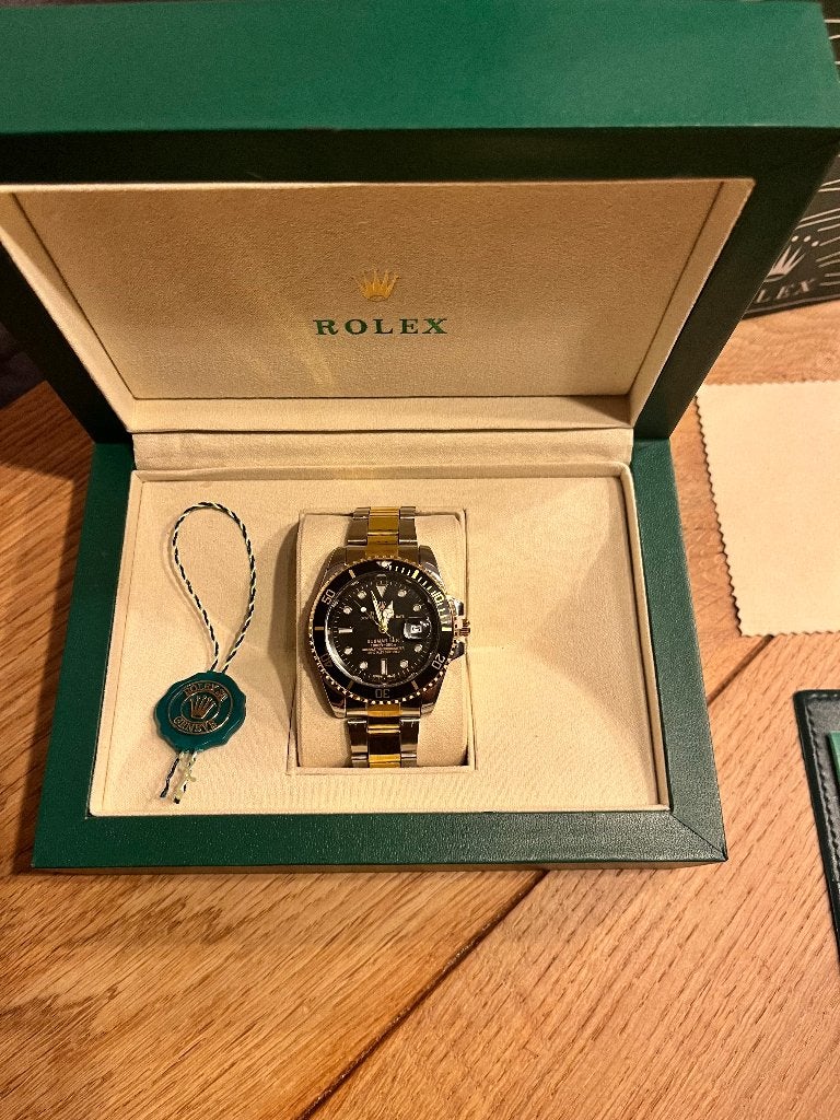 Rolex Submariner Gold Two Tone Nieuw, Sieraden, Tassen en Uiterlijk, Horloges | Dames, Staal, Verzenden, Polshorloge, Nieuw