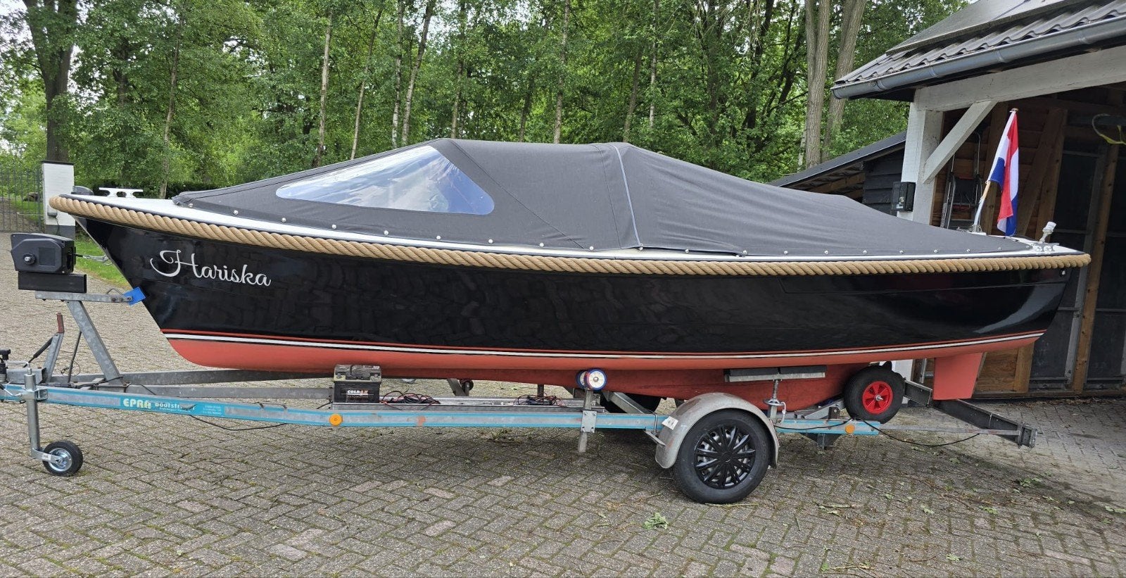 Bellus 580 sloep met trailer., Watersport en Boten, Ophalen, Gebruikt, Binnenboordmotor, 10 pk