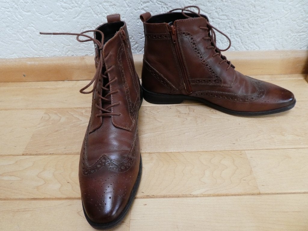 Lorenzo Lucas enkel veterlaarzen brogues maat 42 bruin leer, Kleding | Heren, Schoenen, Bruin, Verzenden, Boots, Lorenzo Lucas