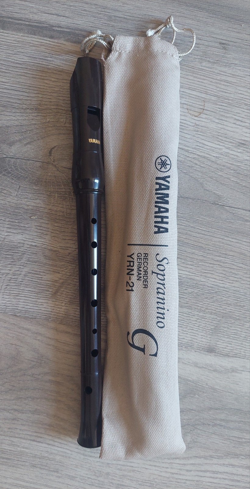 Yamaha Sopranino Blokfluit YRN-21 met hoesje, Ophalen of Verzenden, Zo goed als nieuw, Sopraan of Sopranino, Met koffer, hoes of etui