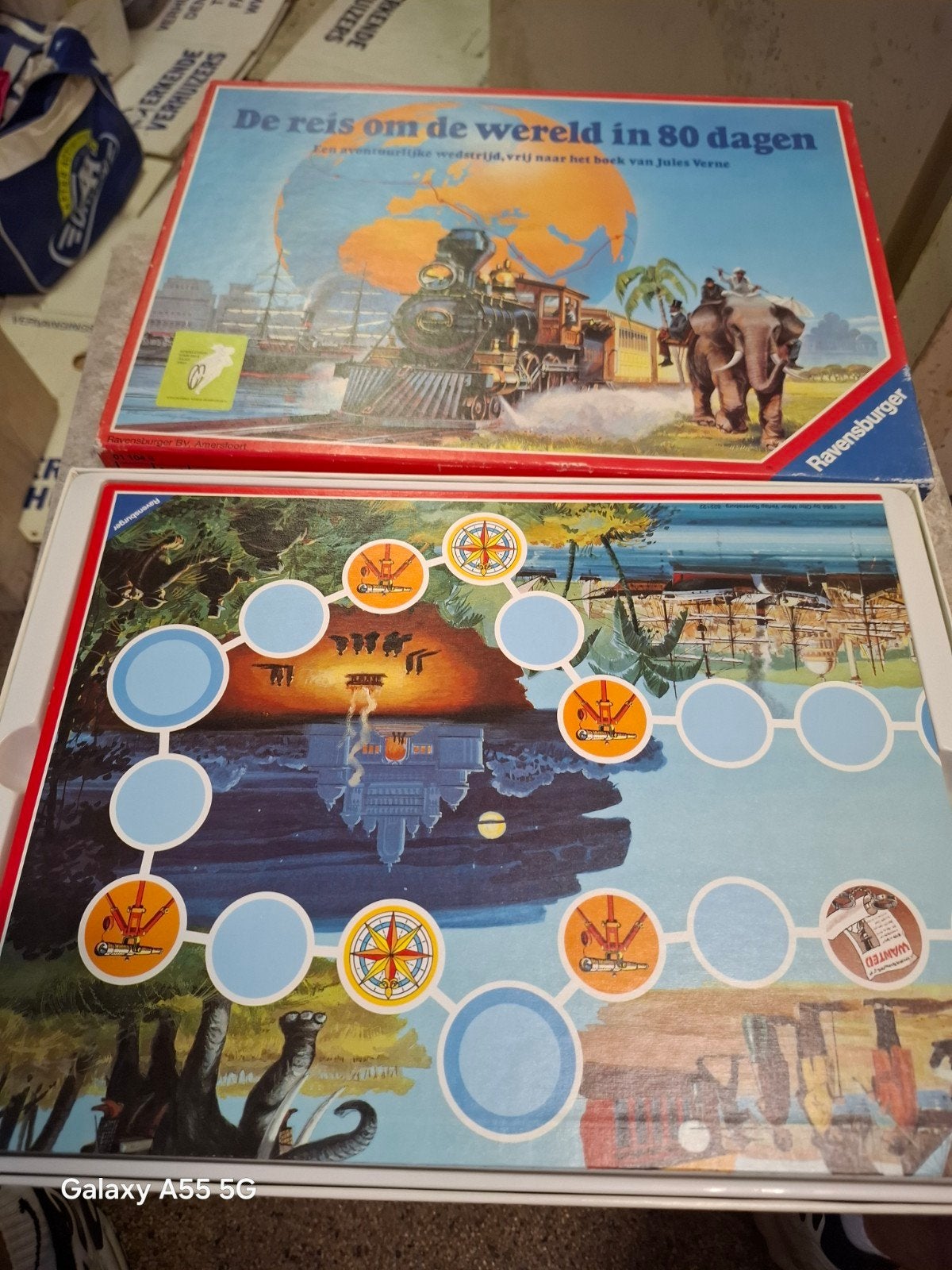 De Reis om de Wereld in 80 Dagen - Ravensburger Bordspel, Hobby en Vrije tijd, Gezelschapsspellen | Bordspellen, Gebruikt, Ravensburger B.V.