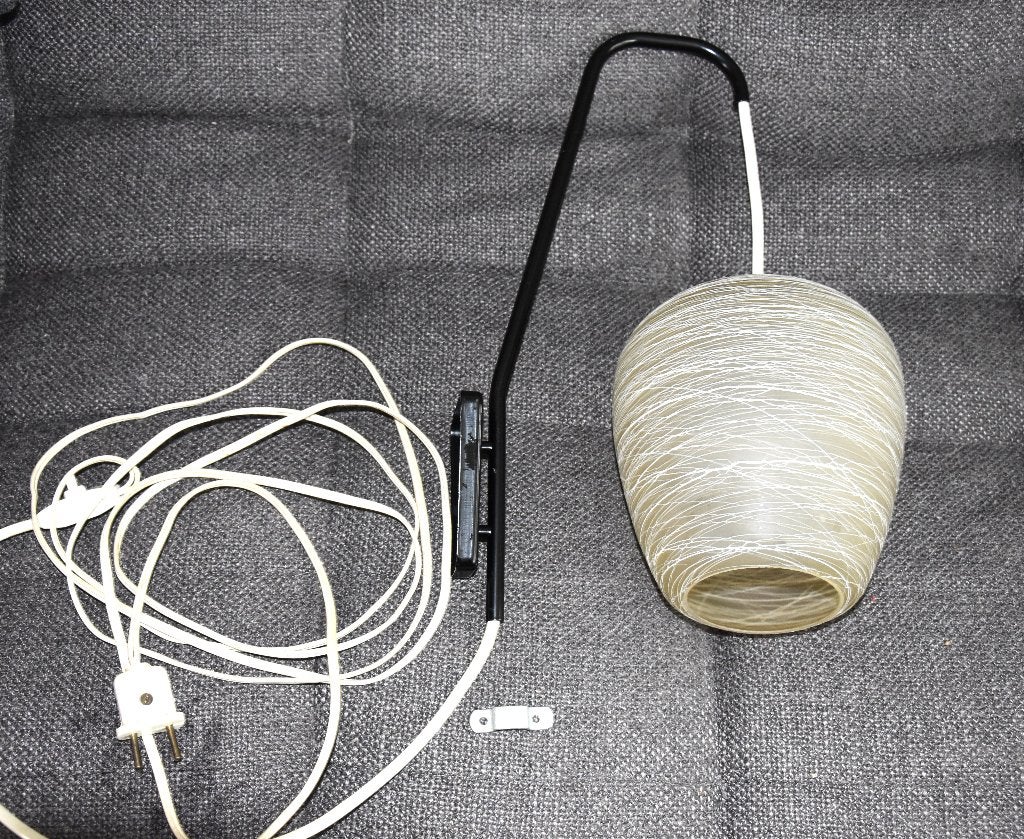 Vintage Philips Glazen Wandlamp  Mid - Century, Ophalen, Glas, Philips, Meerkleurig