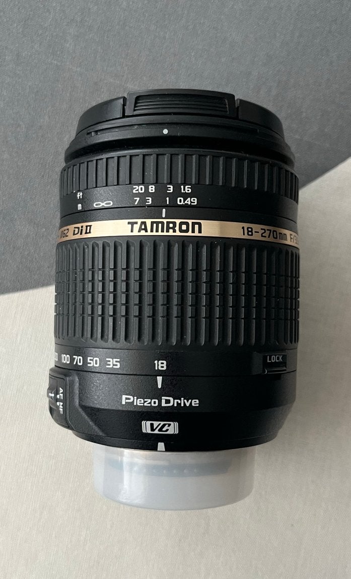 Tamron 18-270mm F/3.5-6.3 Di II VC PZD voor Nikon, Audio, Tv en Foto, Fotografie | Lenzen en Objectieven, Telelens, Zo goed als nieuw