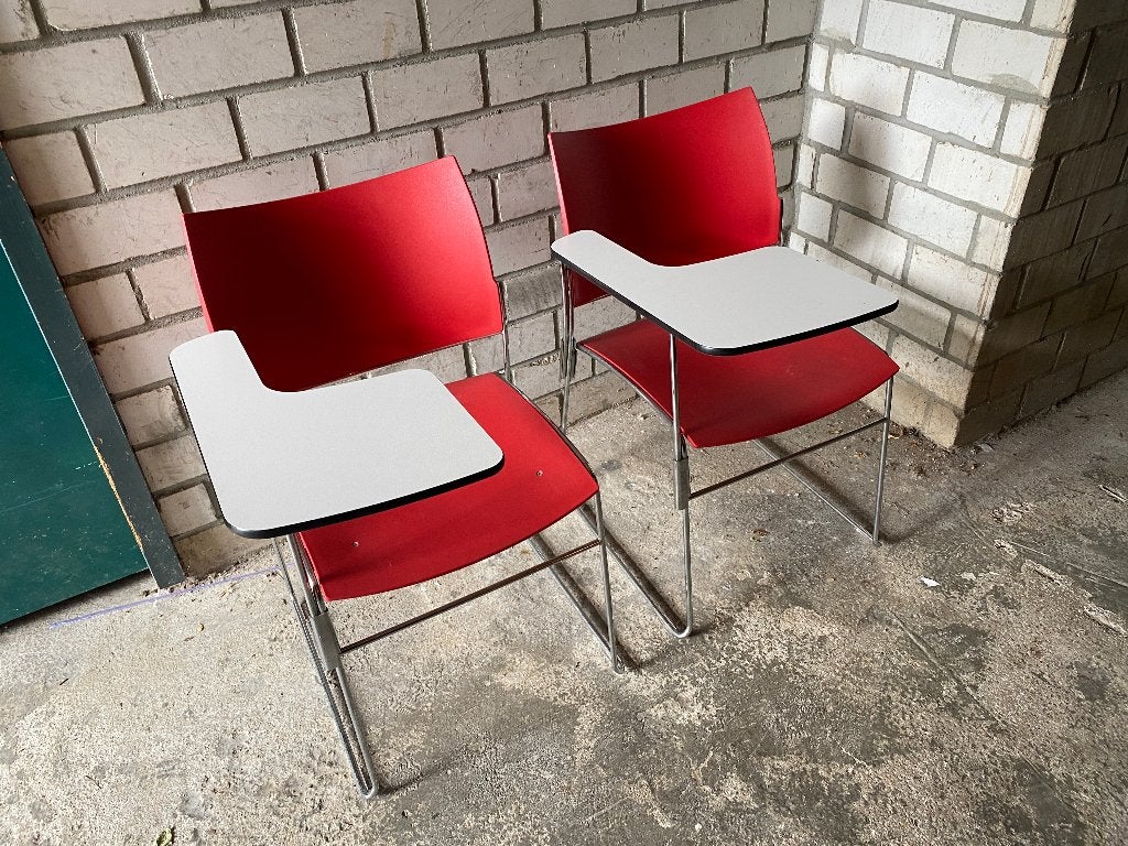 Casala Curvy stoelen met klaptafel 2 stuks, Ophalen, Gebruikt, Twee, Metaal