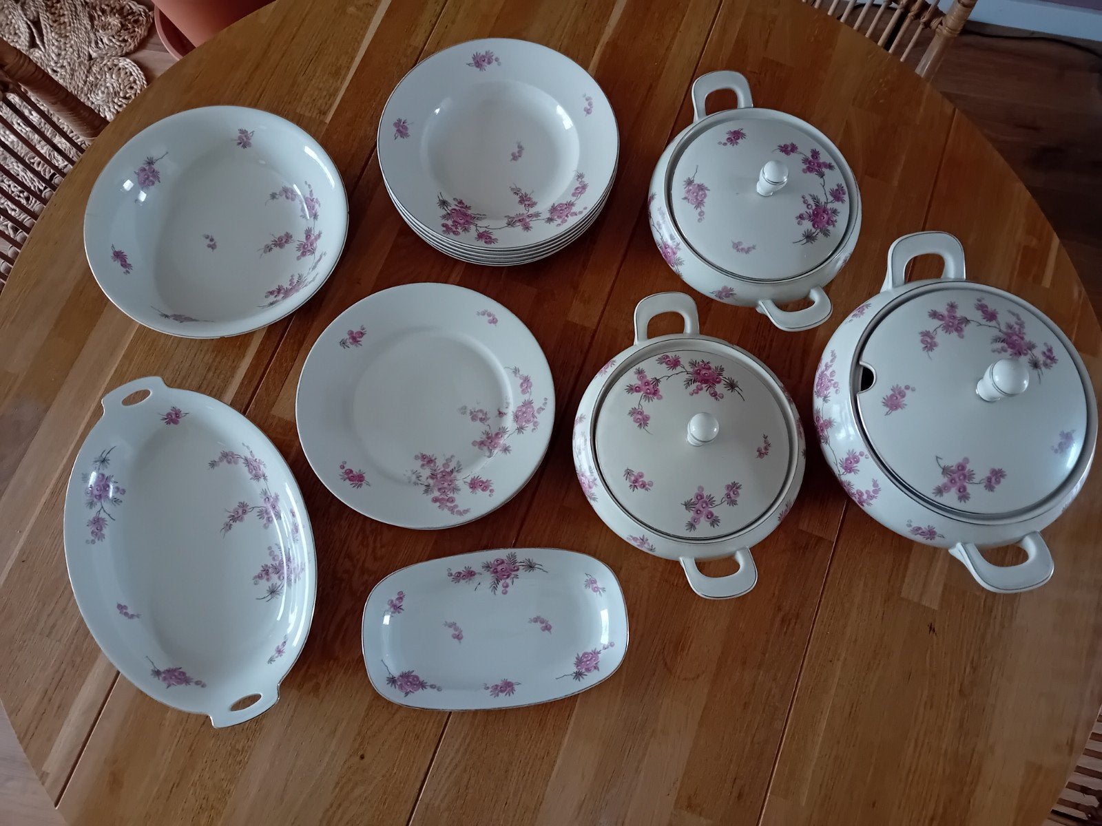 Bloemetjes servies, Ophalen of Verzenden