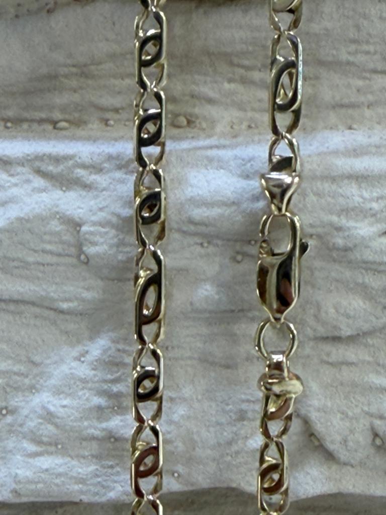 Gouden ketting - Ankerschakel - 14 Karaat, Www.bredajuwelier.nl, Nieuw, Ophalen of Verzenden, Www.bredajuwelier.nl