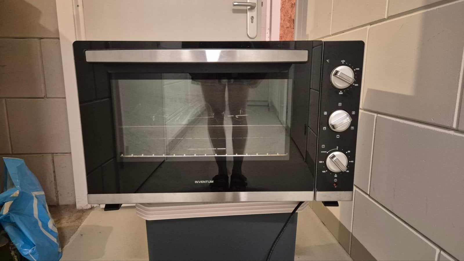 Inventum OVCB60/02 oven met grill en heteluchtfunctie, Ophalen, Minder dan 45 cm, Gebruikt, Hete lucht