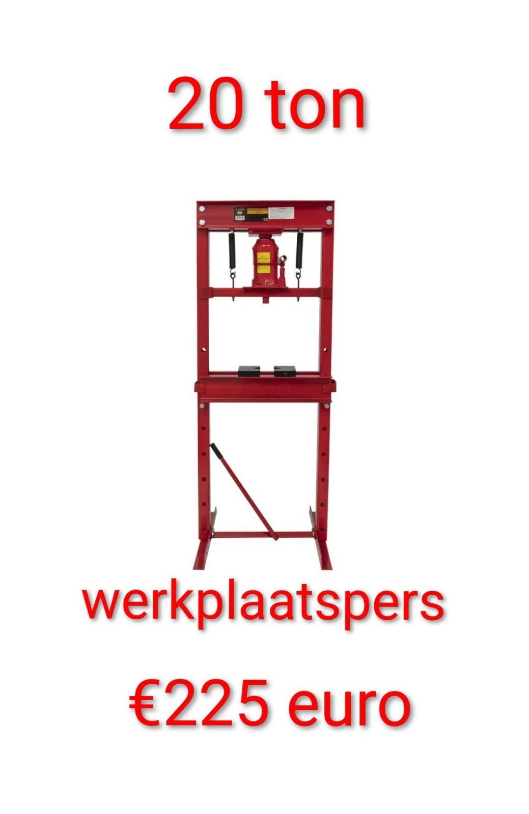 garage werkplaatspers 20 ton, Auto diversen, Autogereedschap, Ophalen, Nieuw