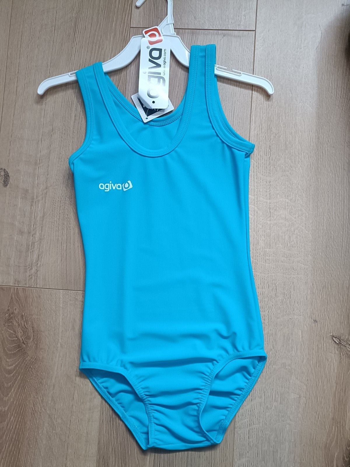 Turnpak Agiva 1083 Gymnastiekpak Unisex Blauw Maat 146/152, Blauw, Nieuw, Ophalen of Verzenden, Turnpak(je)