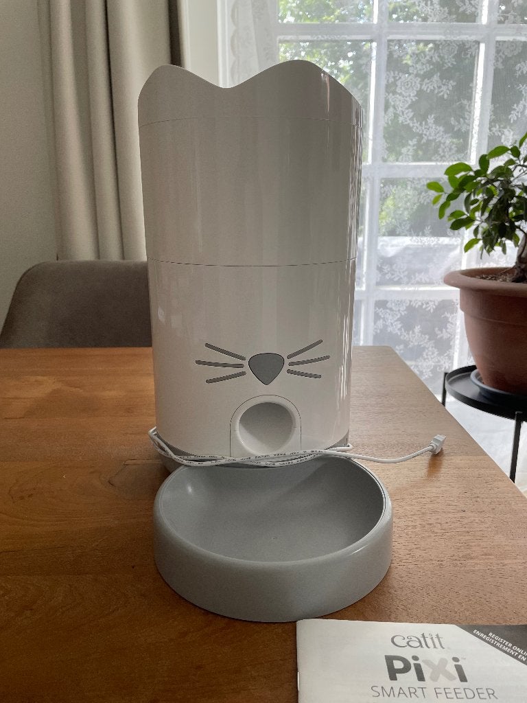 Catit PIXI Smart Feeder – automatische voerbak, Ophalen, Automatisch, Zo goed als nieuw